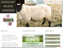 Tablet Screenshot of albertasheepbreeders.ca